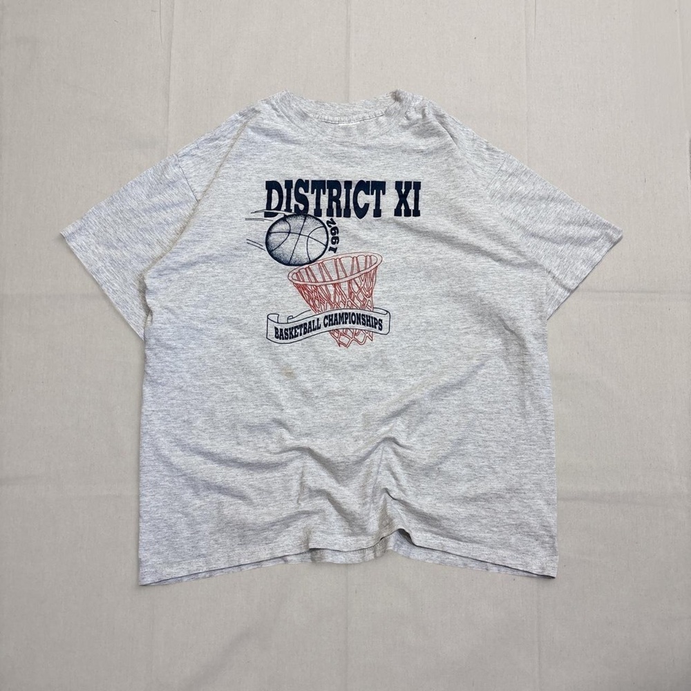 Vintage 1992 Miller graphic basketball single stitch tee